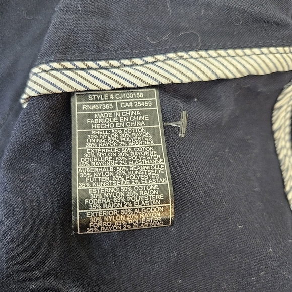 Cupcakes and Cashmere Aldean Blue Lace Jacket Navy Size Medium - Picture 7 of 8